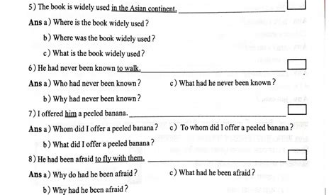 framing questions with answers pdf class 4