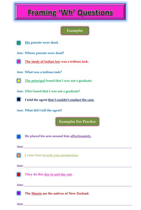 framing questions with answers pdf class 8