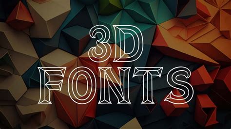 free 3d fonts for commercial use