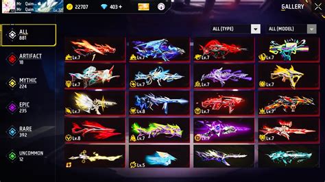 free fire all evo gun skin map code