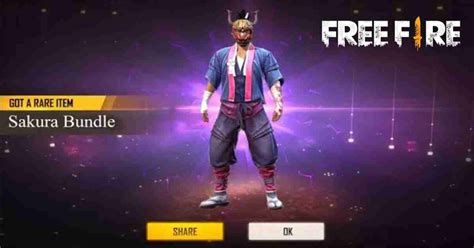 free fire bundle code