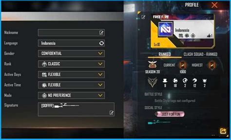 free fire colour code