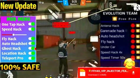 free fire esp name mod menu injector hack