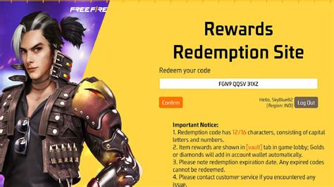 free fire max redeem code app
