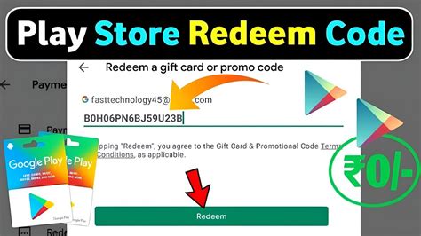 free redeem code for play store today unused
