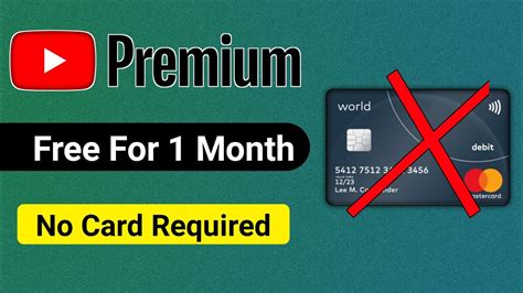 free trial youtube premium code