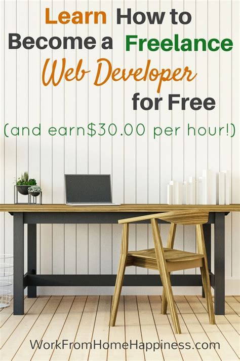 freelance web developer work from home