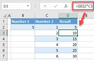 freeze cell in excel formula