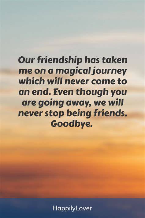 friends saying goodbye