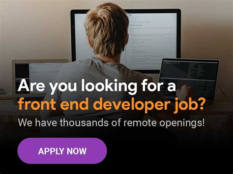 front end web developer jobs remote