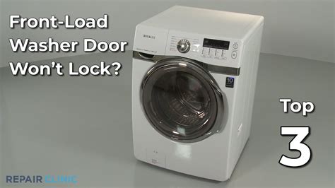 front load washer won't lock