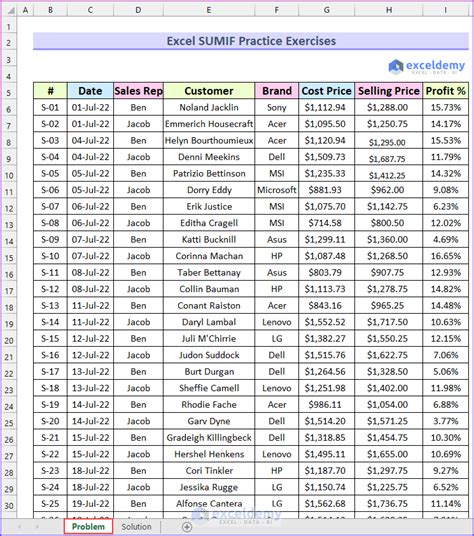 fun excel exercises
