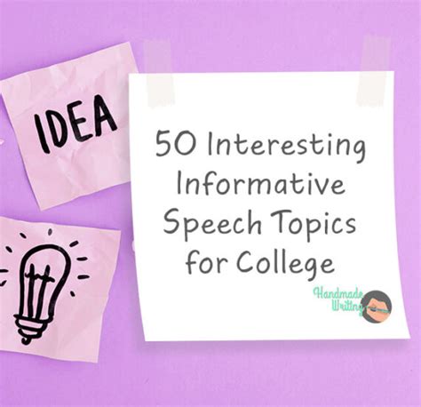 fun informative speech topics for college students