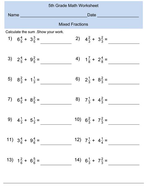 fun math problems 5th grade