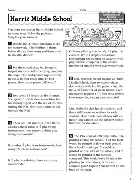 fun math word problems for middle school