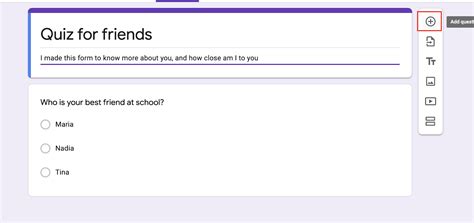 fun topics for google forms