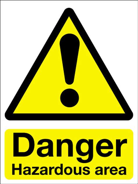 function of danger sign