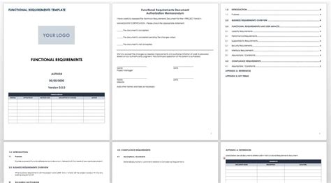 functional specification document template download