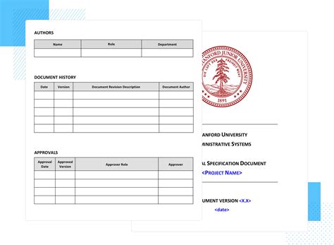 functional specification document template stanford