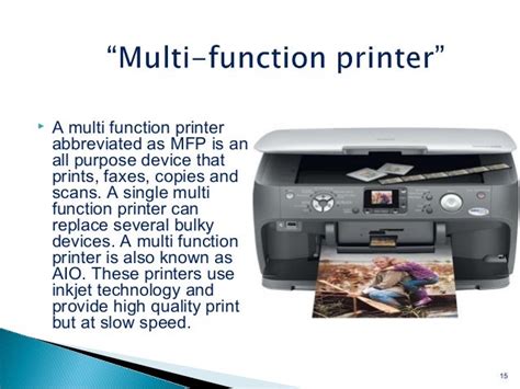 functions of a printer in a computer