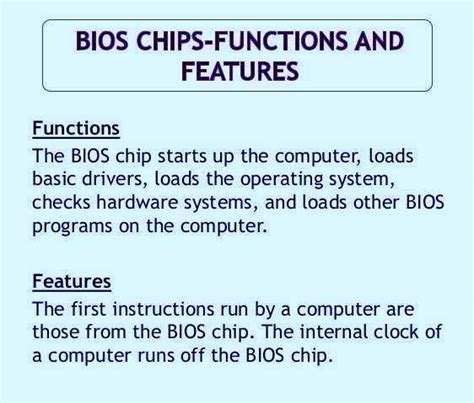 functions of bios