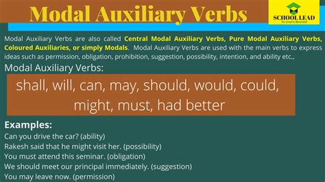 functions of modal auxiliary verbs