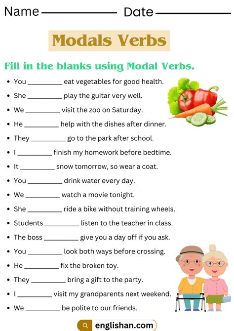 functions of modal verbs exercises