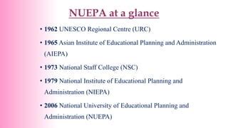 functions of national university of educational planning and administration