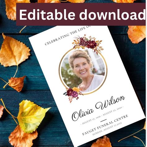 funeral service folder examples