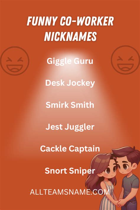 funny code names for co workers