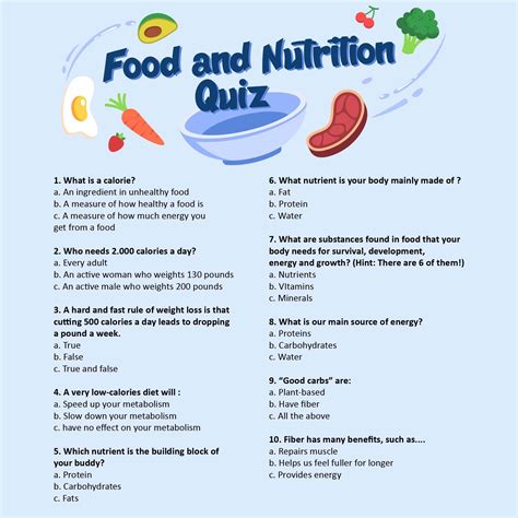 funny food quiz questions with answers pdf free