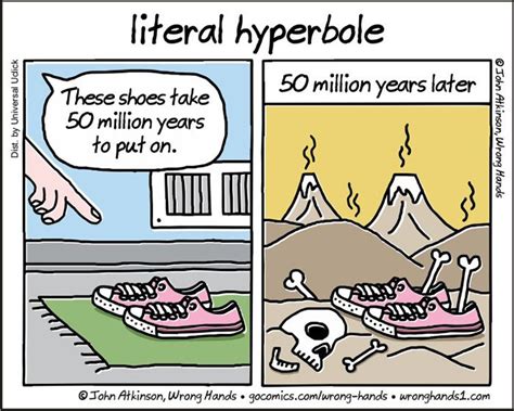 funny hyperbole examples