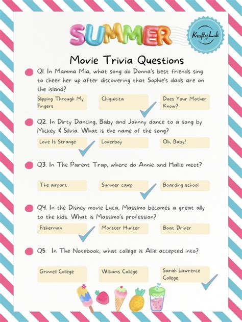 funny summer quiz questions and answers uk general knowledge
