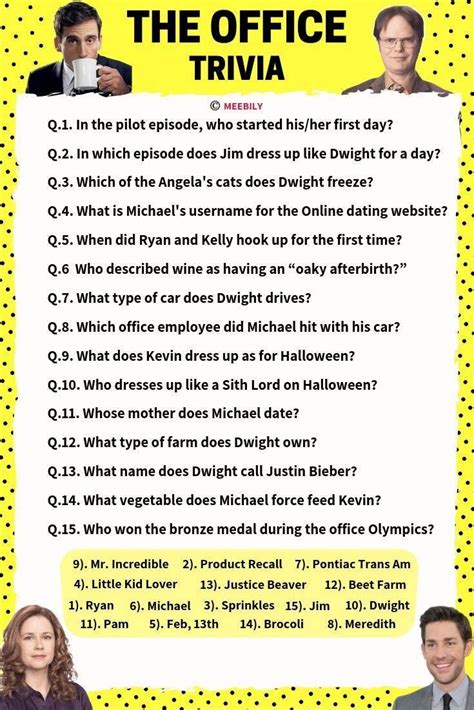 funny trivia questions for work meetings with answers