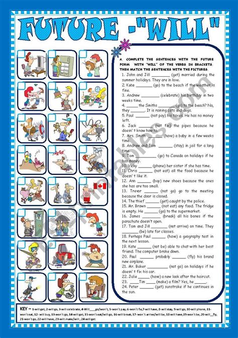 future will affirmative negative interrogative exercises pdf