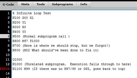 g code while loop