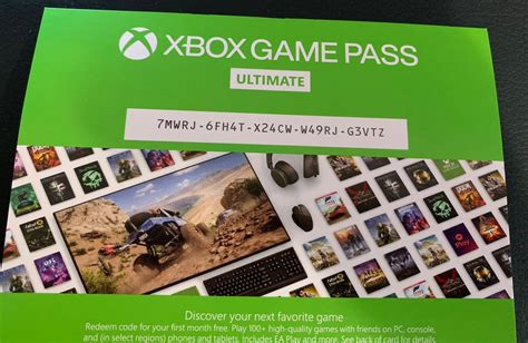 game pass ultimate 1 month code