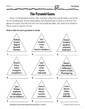game show pyramid questions for learning