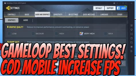 gameloop cod mobile config