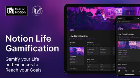 Gamified Notion Template