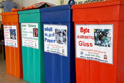 garbage bin colour code in sri lanka