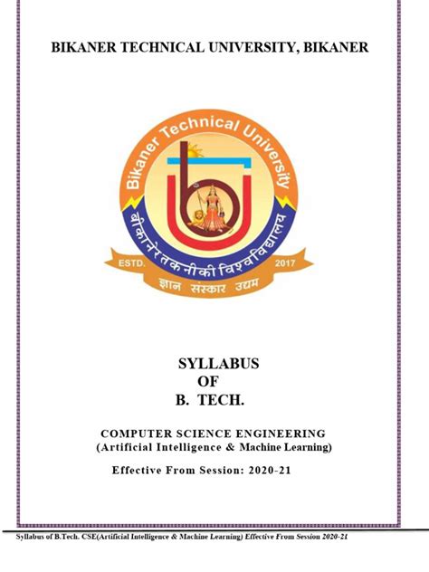 gate syllabus for cse aiml
