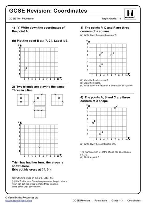 gcse coordinate geometry questions and answers pdf