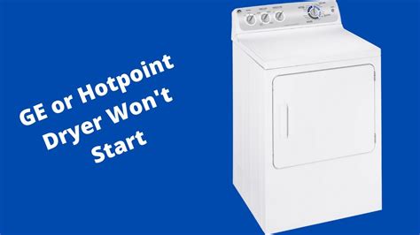 ge stackable dryer won't start