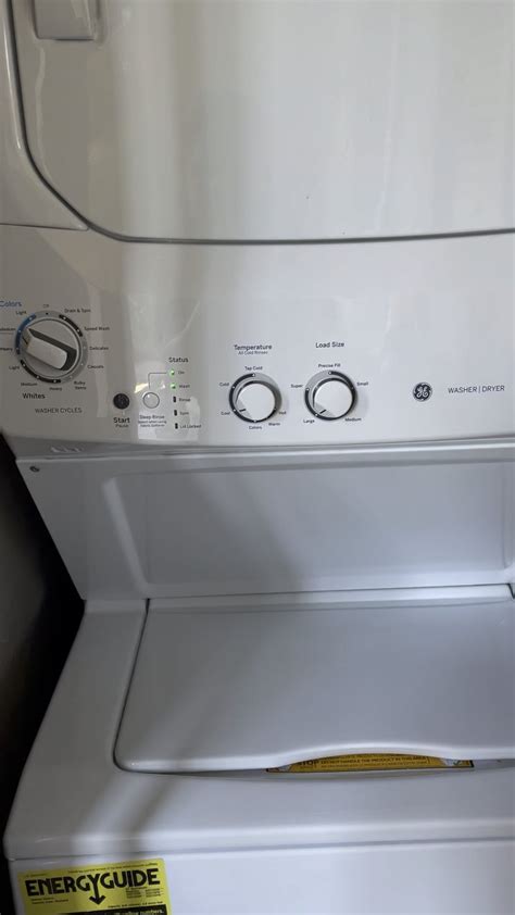 ge stacked washer dryer troubleshooting