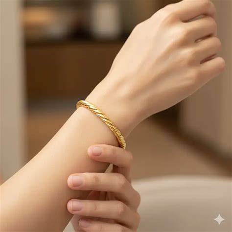 gelang bangle emas polos