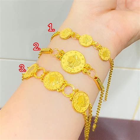 gelang emas koin