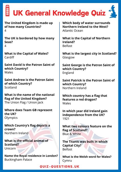 general knowledge quiz questions and answers 2024 uk