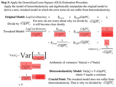 generalized least squares heteroskedasticity