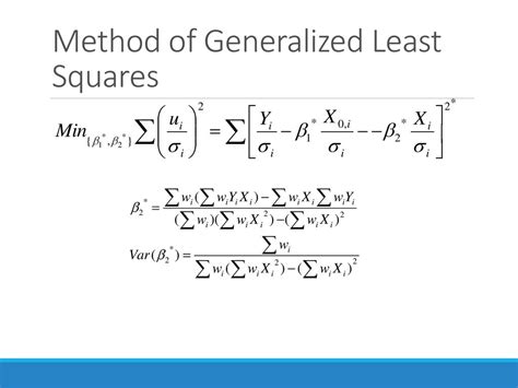 generalized least squares method
